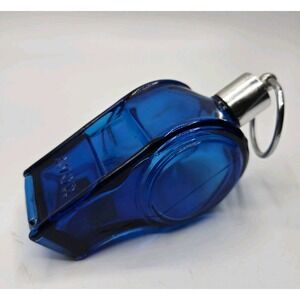 Vintage Avon Glass Cobalt Blue "The Big Whistle" After Shave Container (Empty)